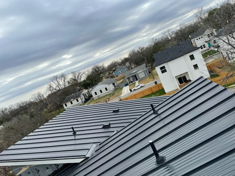 Standing seam metal roof panels with vents for Skylight Repair in Los Ranchos de Albuquerque
